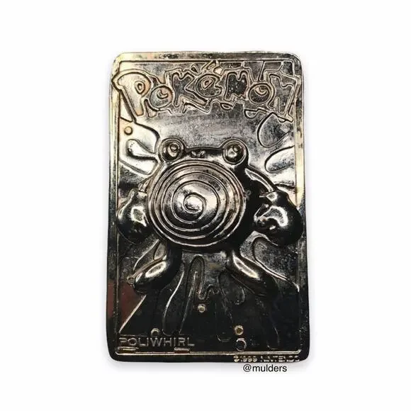 gold plated pokemon cards poliwhirl Limited Edition 1999 Pokemon BK Poliwhirl Gold Card #61 – Dx Games & More main image 1